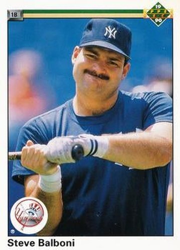 #497 Steve Balboni - New York Yankees - 1990 Upper Deck Baseball