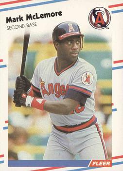 #497 Mark McLemore - California Angels - 1988 Fleer Baseball