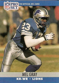 #497 Mel Gray - Detroit Lions - 1990 Pro Set Football