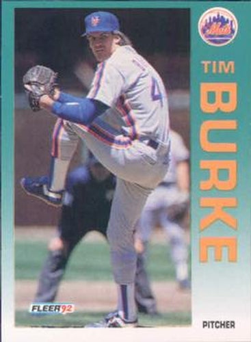 #497 Tim Burke - New York Mets - 1992 Fleer Baseball