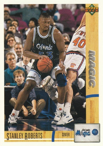 #497 Stanley Roberts - Orlando Magic - 1991-92 Upper Deck Basketball