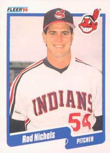 #497 Rod Nichols - Cleveland Indians - 1990 Fleer USA Baseball