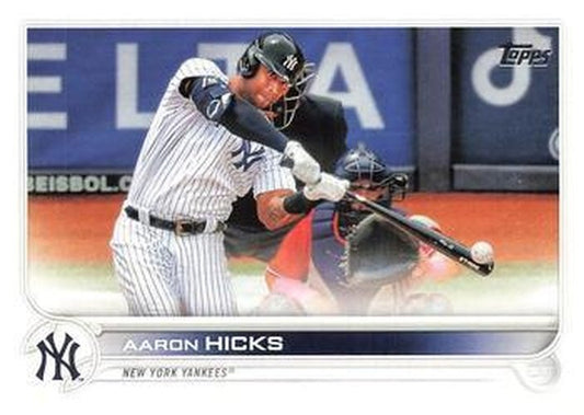 #497 Aaron Hicks - New York Yankees - 2022 Topps Baseball