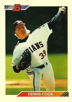 #497 Dennis Cook - Cleveland Indians - 1992 Bowman Baseball
