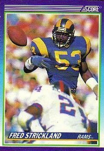 #497 Fred Strickland - Los Angeles Rams - 1990 Score Football