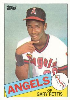 #497 Gary Pettis - California Angels - 1985 Topps Baseball