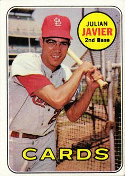 #497 Julian Javier - St. Louis Cardinals - 1969 Topps Baseball