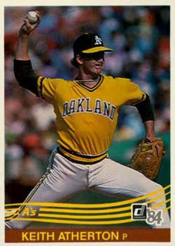 #497 Keith Atherton - Oakland Athletics - 1984 Donruss Baseball