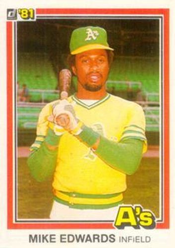 #497 Mike Edwards - Oakland Athletics - 1981 Donruss Baseball