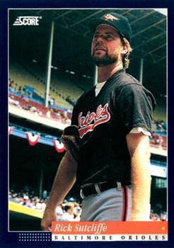 #497 Rick Sutcliffe - Baltimore Orioles -1994 Score Baseball