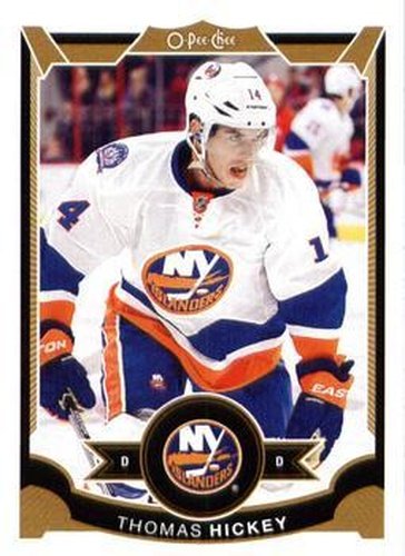 #497 Thomas Hickey - New York Islanders - 2015-16 O-Pee-Chee Hockey