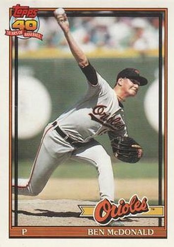 #497 Ben McDonald - Baltimore Orioles - 1991 O-Pee-Chee Baseball