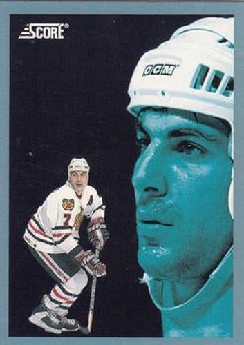 #497 Chris Chelios - Chicago Blackhawks - 1992-93 Score Canadian Hockey