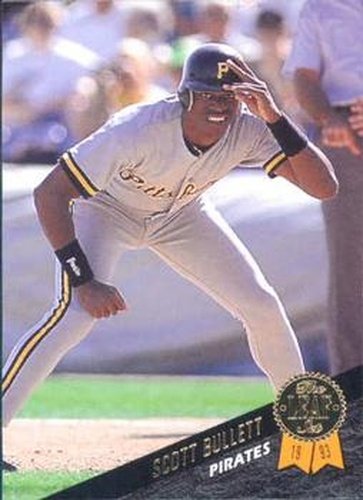 #497 Scott Bullett - Pittsburgh Pirates - 1993 Leaf Baseball