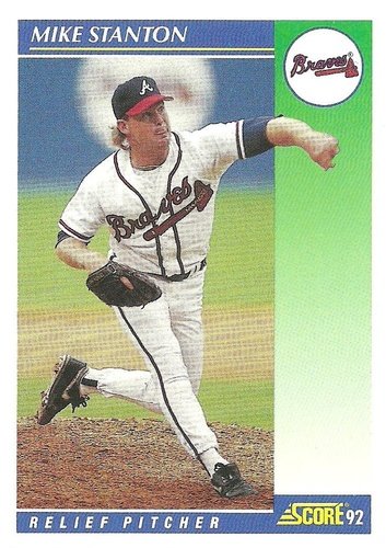 #498 Mike Stanton - Atlanta Braves - 1992 Score Baseball