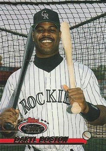 #498 Daryl Boston - Colorado Rockies - 1993 Stadium Club Baseball