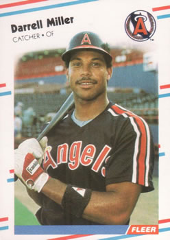 #498 Darrell Miller - California Angels - 1988 Fleer Baseball