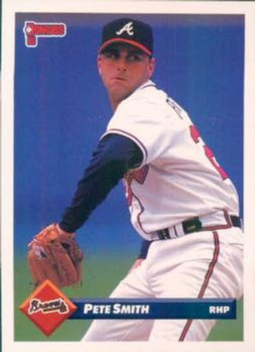 #498 Pete Smith - Atlanta Braves - 1993 Donruss Baseball