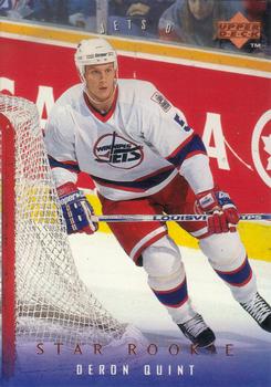 #498 Deron Quint - Winnipeg Jets - 1995-96 Upper Deck Hockey