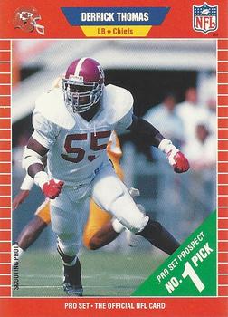 #498 Derrick Thomas - Kansas City Chiefs - 1989 Pro Set Football