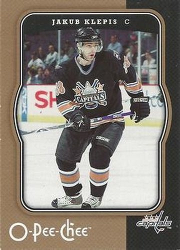 #498 Jakub Klepis - Washington Capitals - 2007-08 O-Pee-Chee Hockey