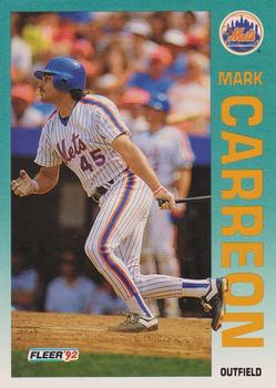 #498 Mark Carreon - New York Mets - 1992 Fleer Baseball