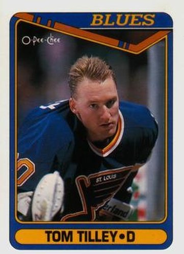 #498 Tom Tilley - St. Louis Blues - 1990-91 O-Pee-Chee Hockey