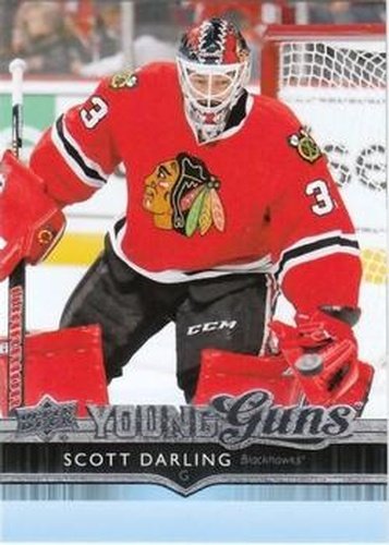 #498 Scott Darling - Chicago Blackhawks - 2014-15 Upper Deck Hockey