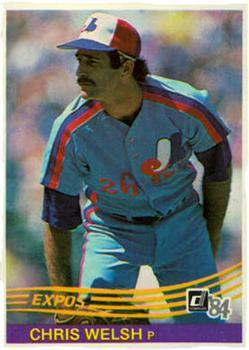 #498 Chris Welsh - Montreal Expos - 1984 Donruss Baseball