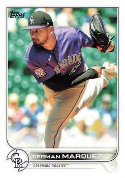 #498 German Marquez - Colorado Rockies - 2022 Topps Baseball