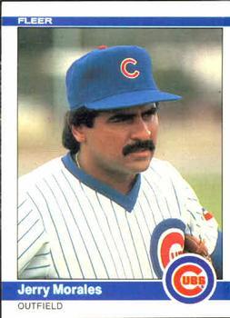 #498 Jerry Morales - Chicago Cubs - 1984 Fleer Baseball