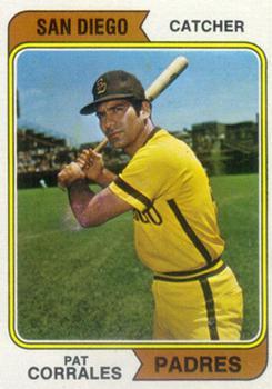 #498 Pat Corrales - San Diego Padres - 1974 Topps Baseball