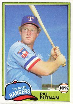 #498 Pat Putnam - Texas Rangers - 1981 Topps Baseball
