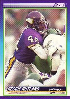 #498 Reggie Rutland - Minnesota Vikings - 1990 Score Football