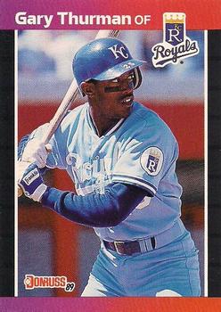 #498 Gary Thurman - Kansas City Royals - 1989 Donruss Baseball