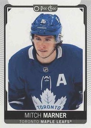 #498c Mitch Marner - Head Shot - Toronto Maple Leafs - 2021-22 O-Pee-Chee Hockey