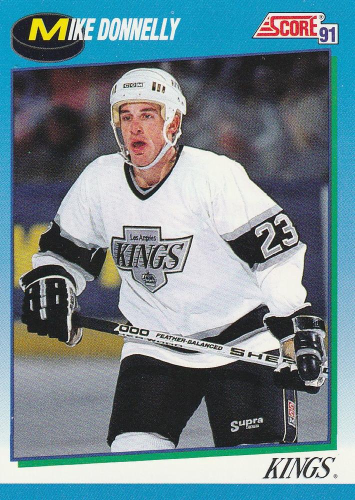 #499 Mike Donnelly - Los Angeles Kings - 1991-92 Score Canadian Hockey