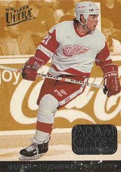 #4 Adam Oates - Detroit Red Wings - 1993-94 Ultra Hockey - Adam Oates Career Highlights