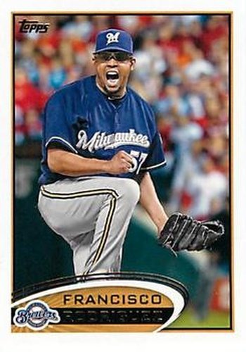 #499 Francisco Rodriguez - Milwaukee Brewers - 2012 Topps Baseball