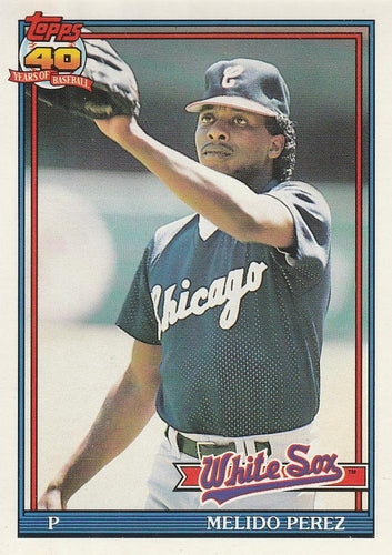#499 Melido Perez - Chicago White Sox - 1991 O-Pee-Chee Baseball