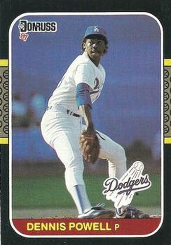 #499 Dennis Powell - Los Angeles Dodgers - 1987 Donruss Baseball