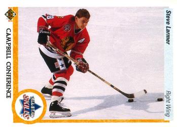#499 Steve Larmer - Chicago Blackhawks - 1990-91 Upper Deck Hockey