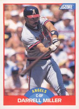 #499 Darrell Miller - California Angels - 1989 Score Baseball