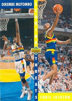 #499 Dikembe Mutombo / Chris Jackson - Denver Nuggets - 1992-93 Upper Deck Basketball