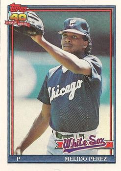 #499 Melido Perez - Chicago White Sox - 1991 Topps Baseball