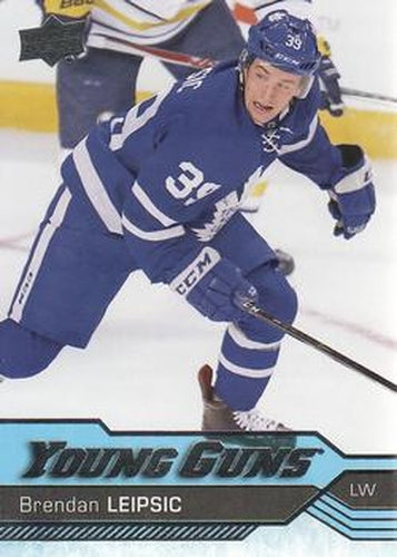 #499 Brendan Leipsic - Toronto Maple Leafs - 2016-17 Upper Deck Hockey