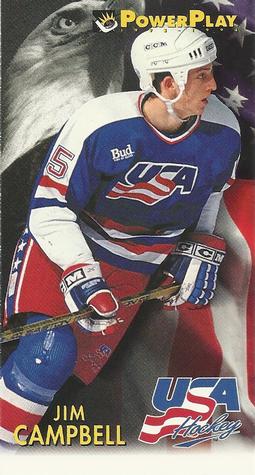 #499 Jim Campbell - USA - 1993-94 Fleer PowerPlay Hockey