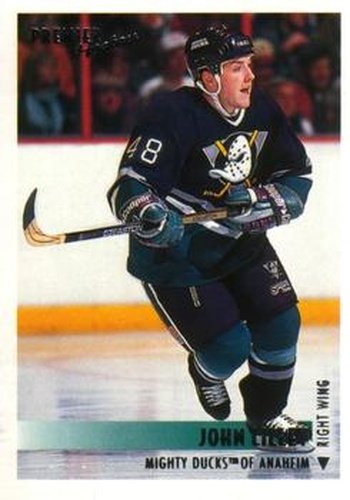 #499 John Lilley - Anaheim Mighty Ducks - 1994-95 O-Pee-Chee Premier Hockey