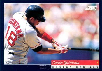 #499 Carlos Quintana - Boston Red Sox -1994 Score Baseball