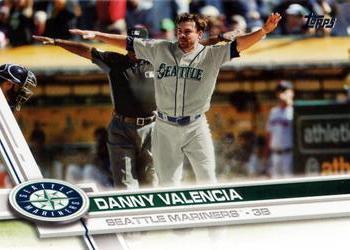 #499 Danny Valencia - Seattle Mariners - 2017 Topps Baseball